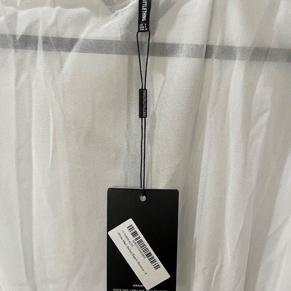 Black/white maxi belted beach kimono - Picture 12 of 14